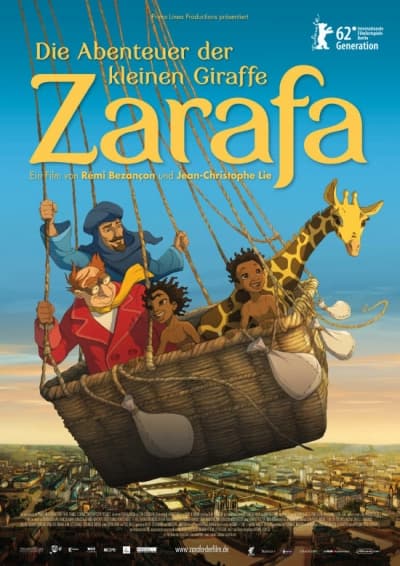 Filmplakat Die Abenteuer der kleinen Giraffe Zarafa