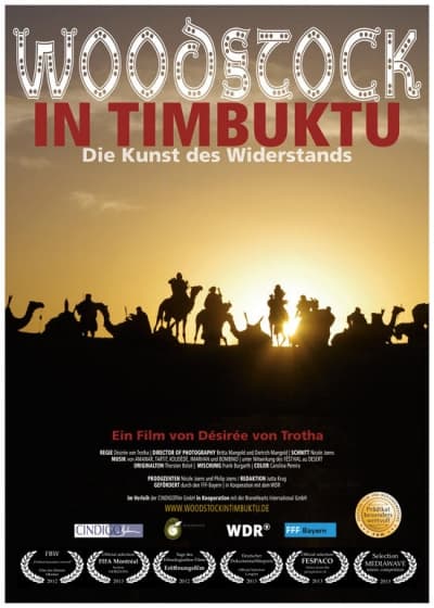 Filmplakat Woodstock in Timbuktu - Die Kunst des Widerstands
